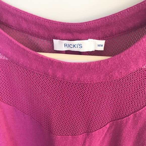 Pink Mesh Blouse - Picture 6 of 6